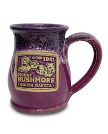 Mount Rushmore Lilac Tall Belly Pottery Mug