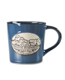 Mt. Rushmore Blue Tapered Mug