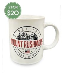 Mount Rushmore Peaches and Cream Mug