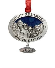 Mount Rushmore Pewter Dated Ornament