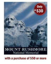 Mount Rushmore Coral Fleece Throw