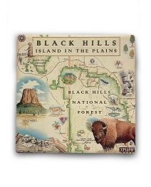 Black Hills Map Coaster